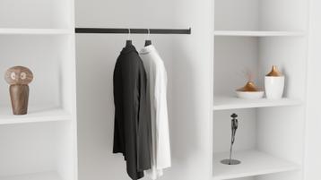 Kitchn Elan Bøjlestang Sort - Fleksibelt mål